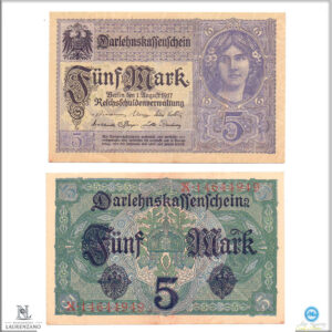 ALEMANIA 1917 5 Mark #56b (12024070202)