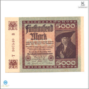 Billete Alemania 5000 Mark 1922 #81