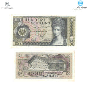 AUSTRIA 100 SCHILLING 1969 #145 1ST ISSUE (2024070342)