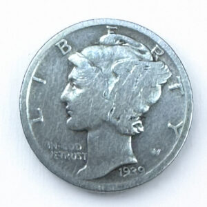 ESTADOS UNIDOS 1 DIME 1939 O (1O CENTAVOS) MERCURY PLATA .900